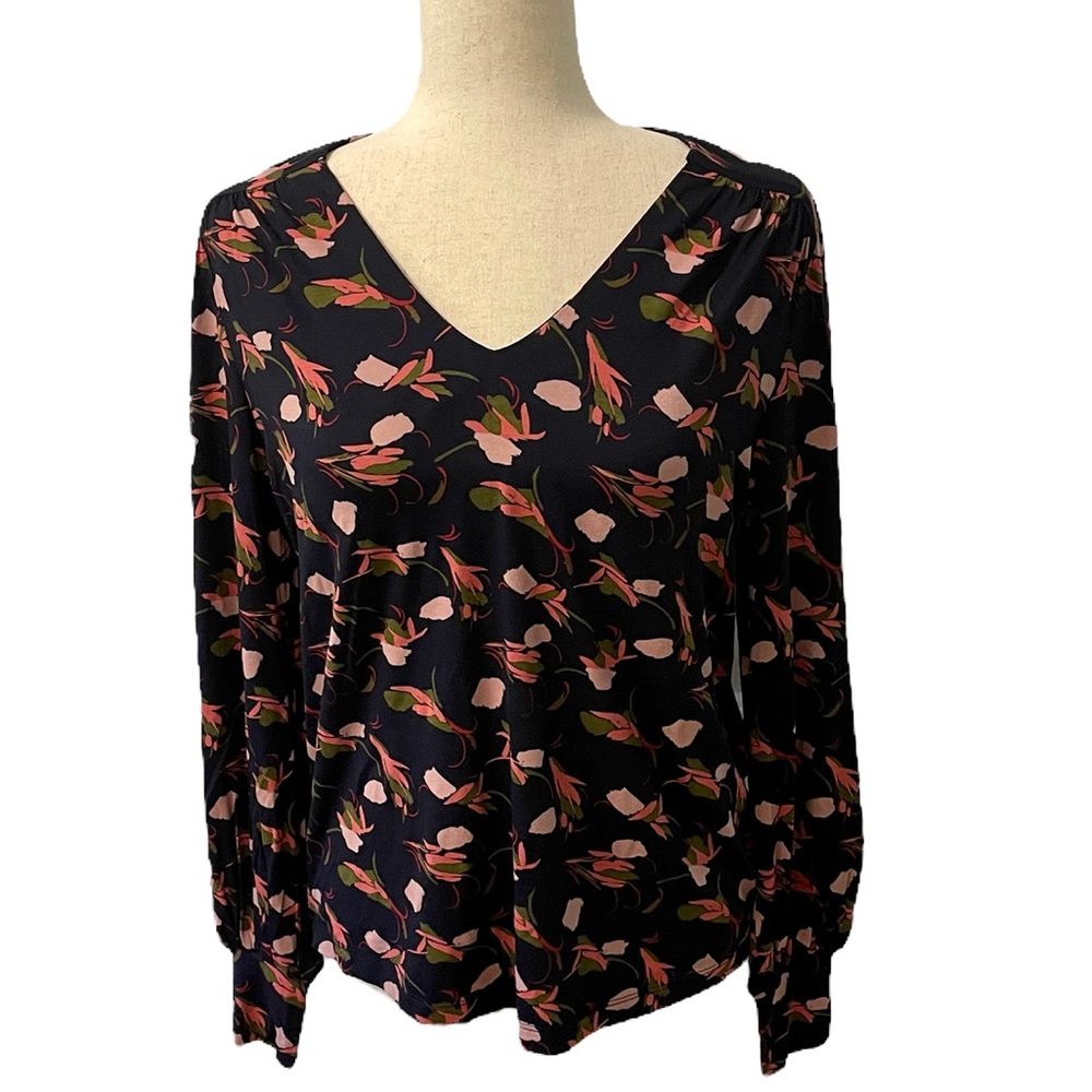 L.K. Bennett TJ Carie Sloane Blue Top